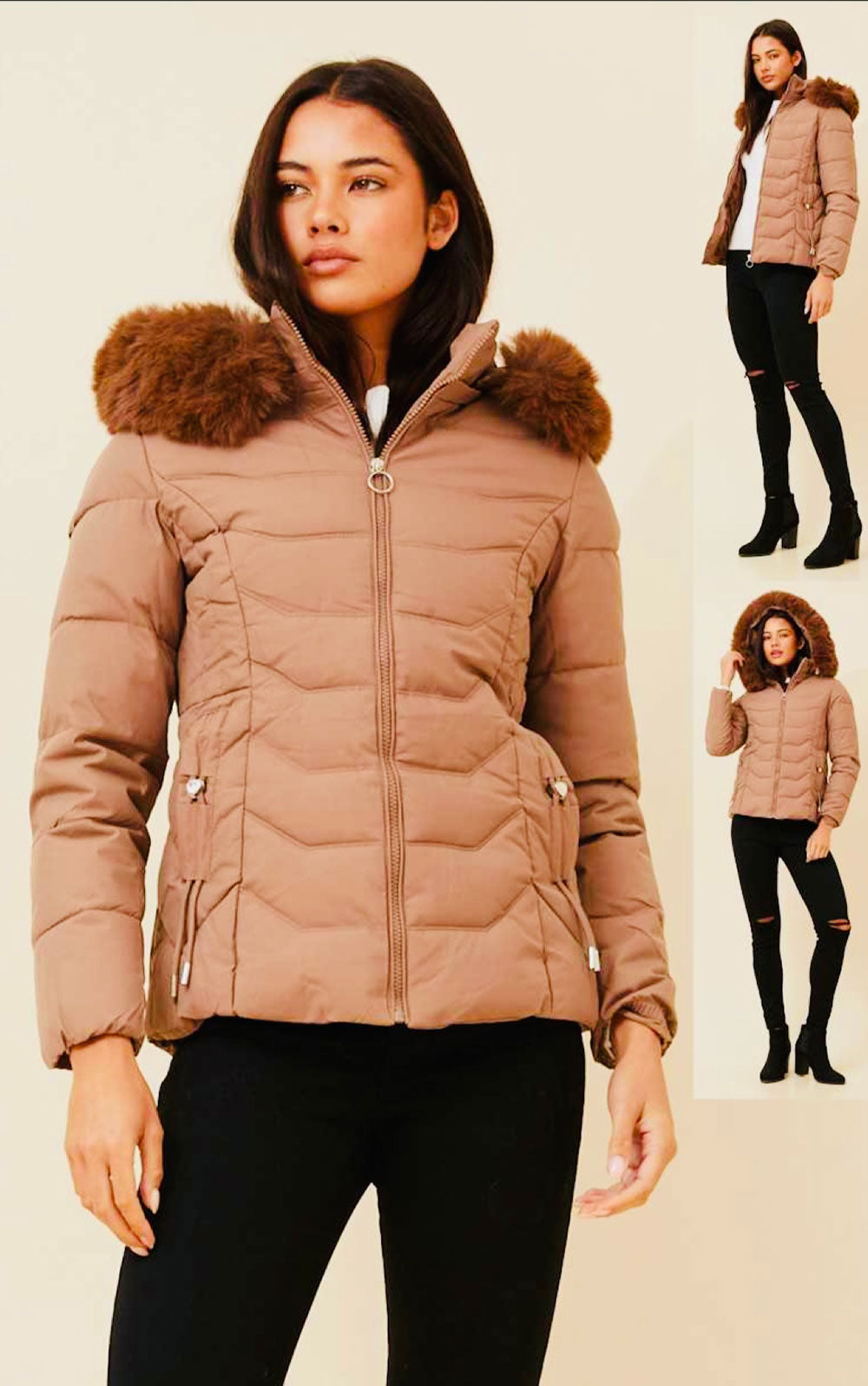Caroline Morgan Clothing Puffer Jacket - Sale prices all day every day!  Contessa