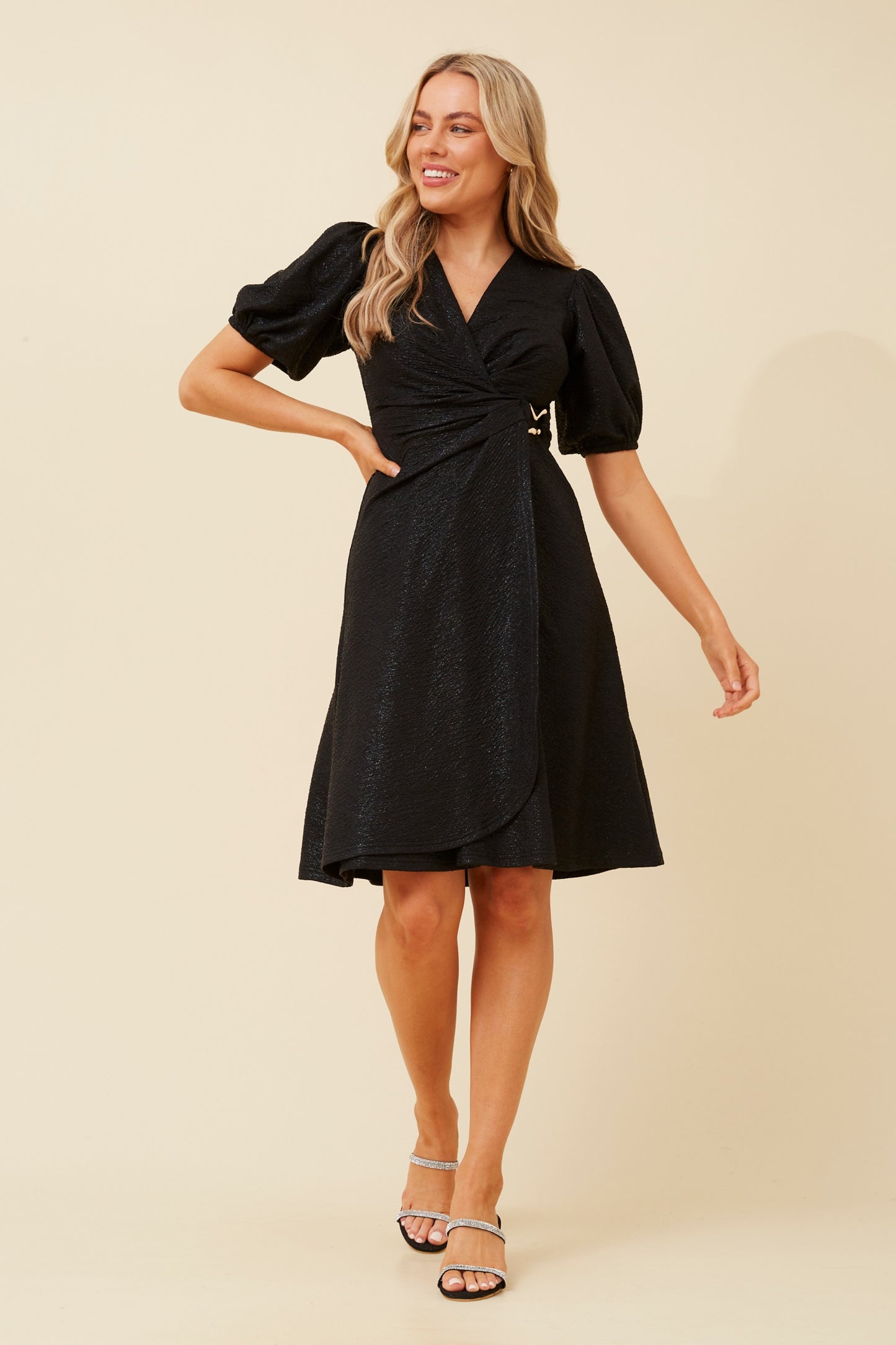 Caroline Morgan Clothing Dress - Sale prices all day every day!  Festa Black