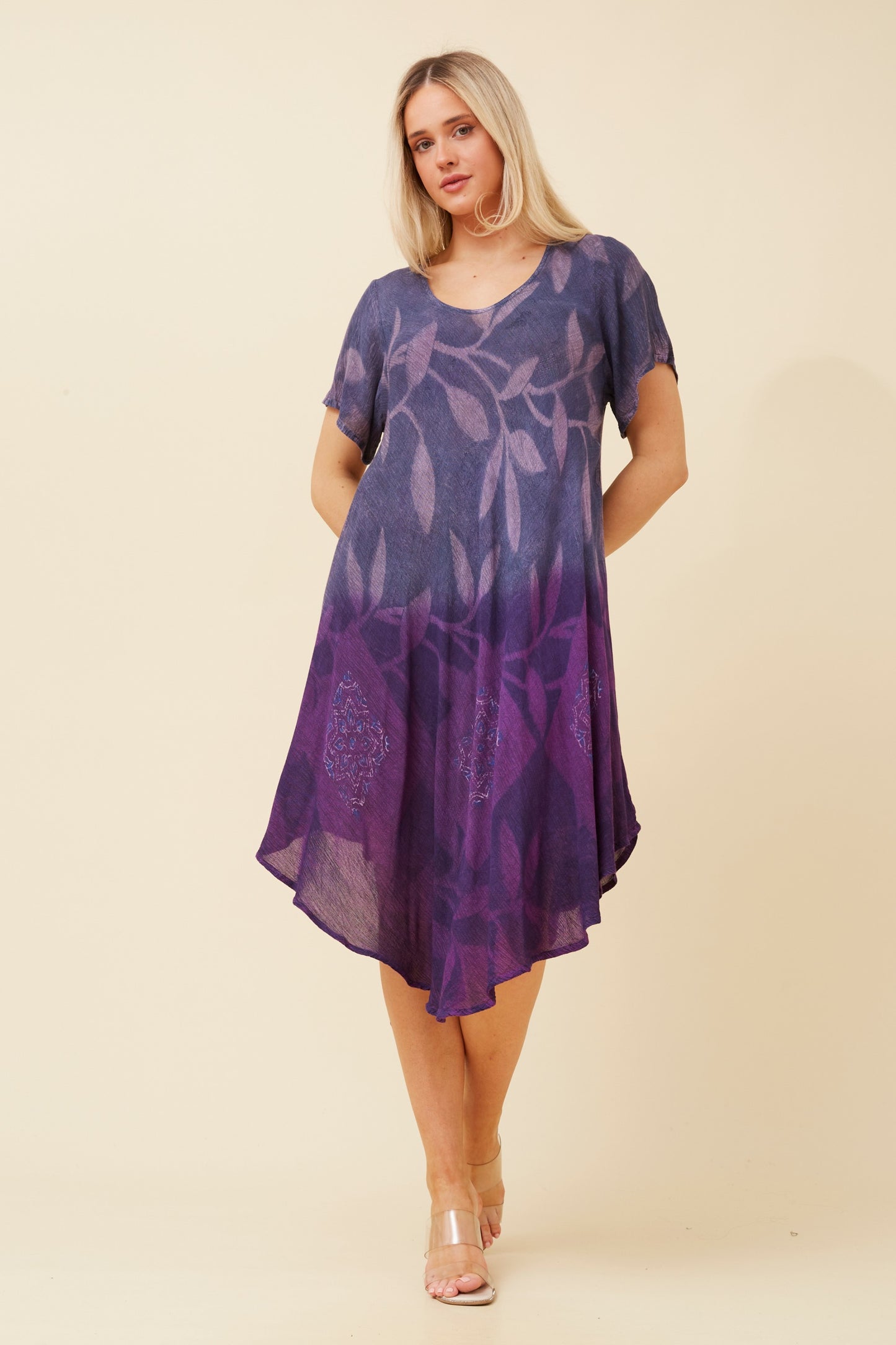 Boho kaftan A-Line dress - Caroline Morgan Clothing - Sale prices all day every day!  Midnight