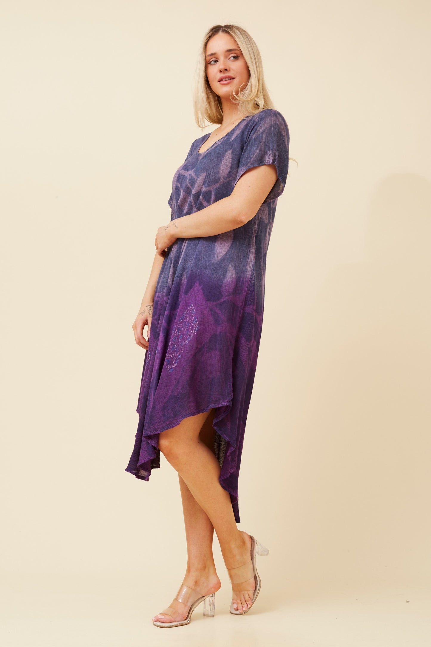 Boho kaftan A-Line dress - Caroline Morgan Clothing - Sale prices all day every day!  Midnight