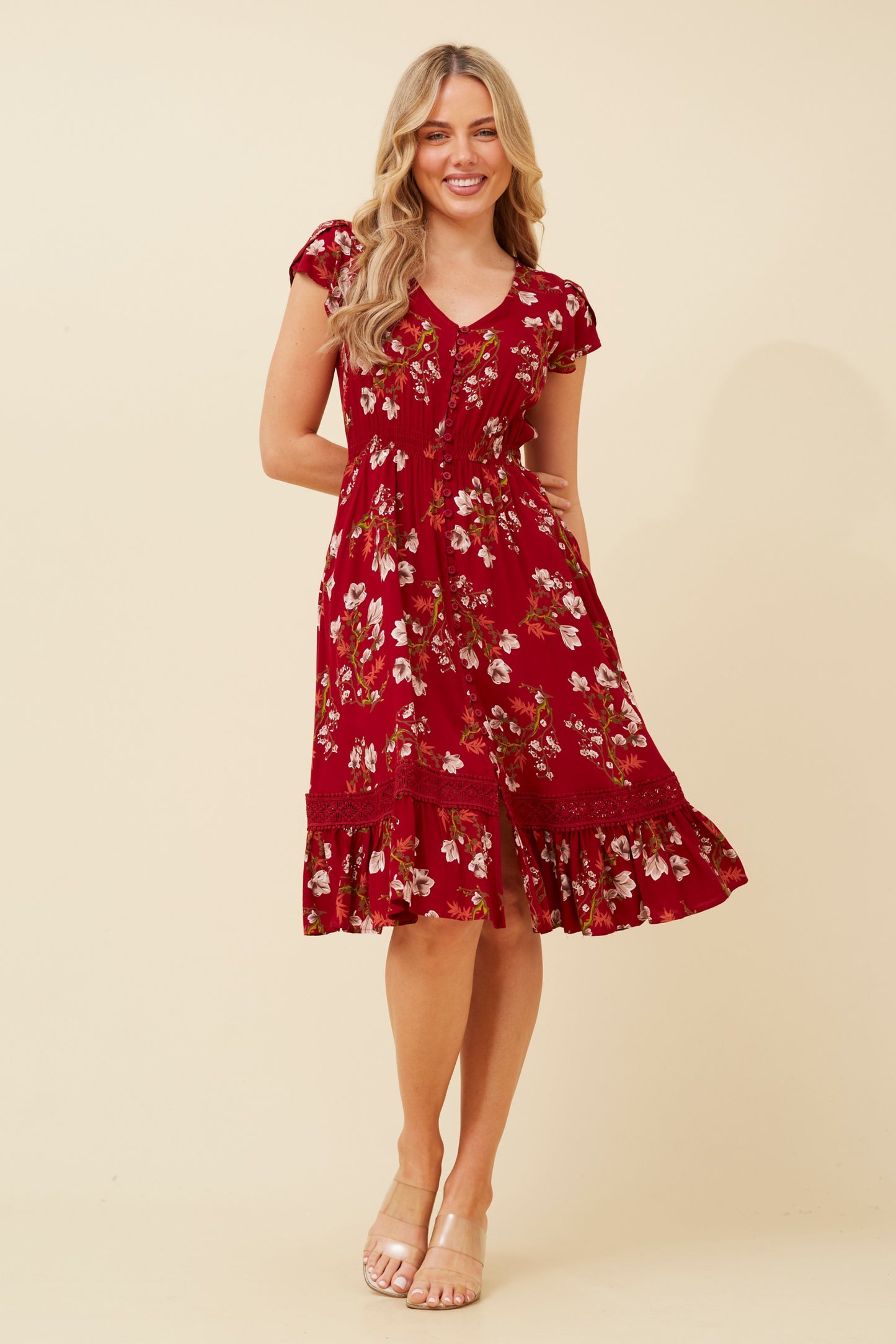Caroline Morgan Clothing Dress - Sale prices all day every day!  Rosso