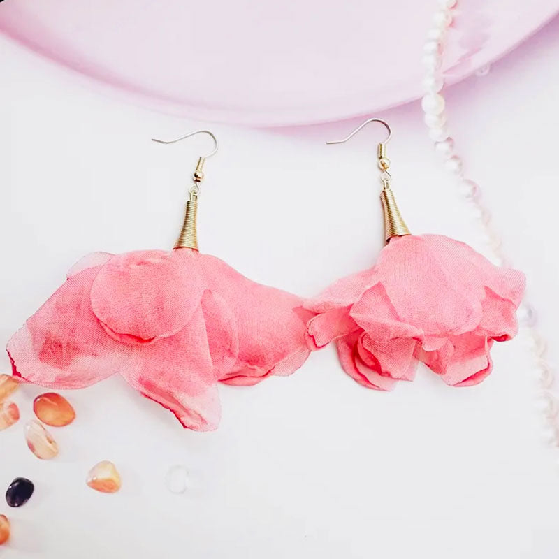 Pink Petal Earrings