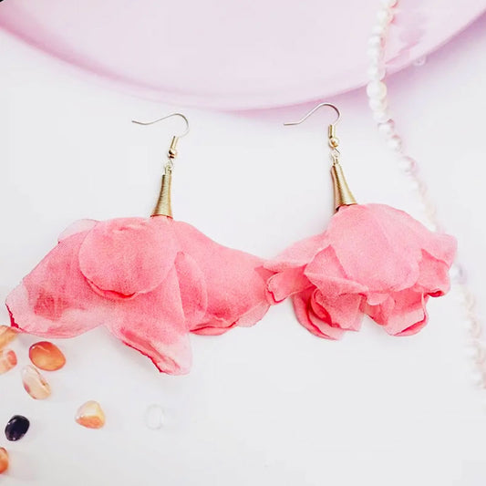 Pink Petal Earrings