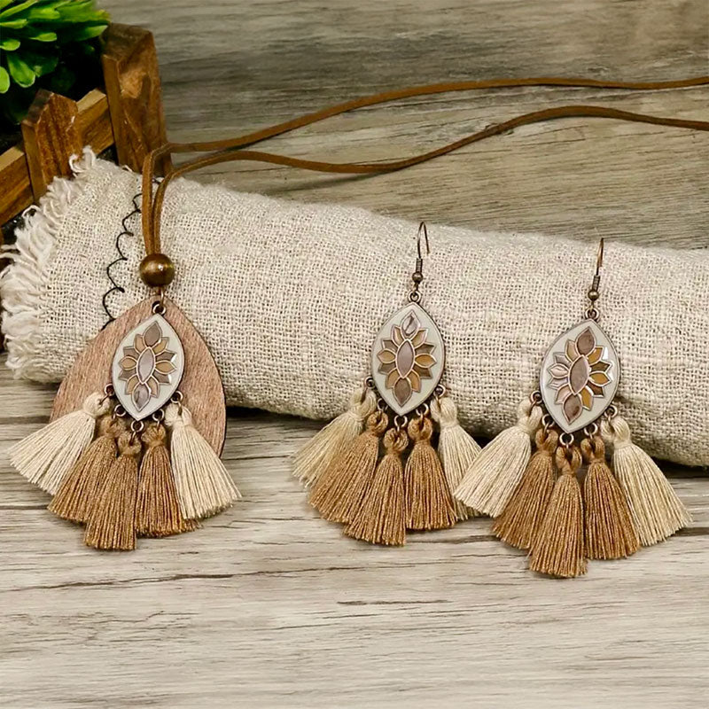 Boho Necklace & Earring Set